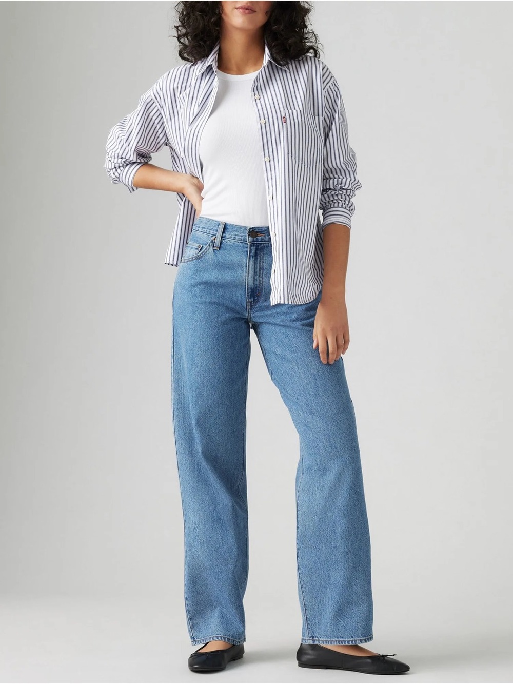Levi's® Womens Baggy Dad Loose Fit Jeans in Own It Stone